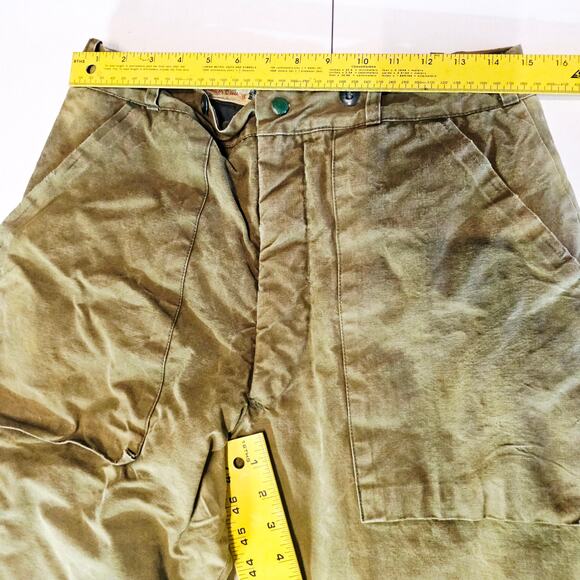 Vintage 1940's A-9 Flight Pilot Bibs Pants Trouser Air Forces Waist 30 RARE 3725 - Picture 4 of 12